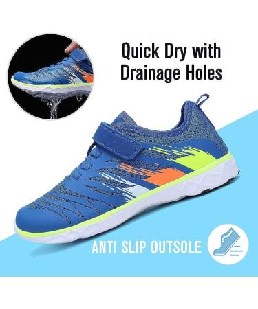 CIOR Kids Water Shoes - Boys & Girls Aqua Athletic Sneakers 6 Big Kid (Blue) - Buy Online on GoSupps.com