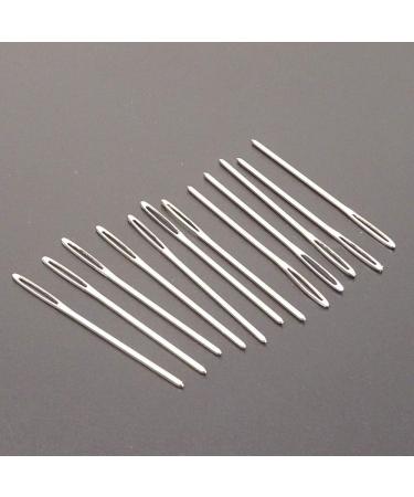 Yueton 40pcs 2.7 Metal Large Eye Blunt Needles for Knitting/Crochet Projects - Silver End - Buy Online on GoSupps.com