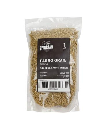 Epigrain Canadian Farro Whole Grain, 1kg (2.2lbs) | Vegan, Naturally Organic, High in Fibre, Iron, Protein, Magnesium, Zinc and Antioxidants
