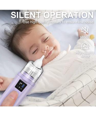 Joyhicare Baby Nasal Aspirator - Electric Nose Sucker with 3 Suction Levels | USB Rechargeable Baby Nasal Aspirator for Newborns & Toddlers - Purple - Buy Online on GoSupps.com
