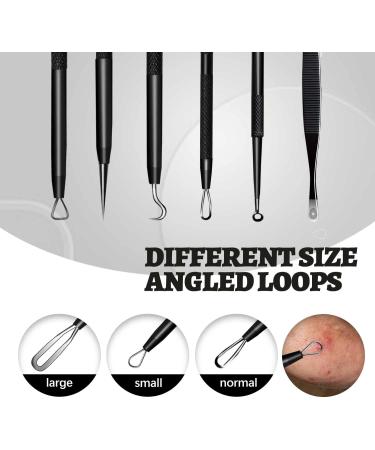 9-in-1 Stainless Steel Blackhead Remover Kit for Nose and Facial Care - Blackhead Extraction and Pimple Popper Tools Set - Buy Online on GoSupps.com