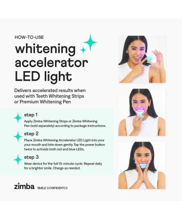 NEW Zimba Whitening On-the-go Kit | Cordless LED Accelerator Light & Whitening Pen for Fast Results - Buy Online on GoSupps.com