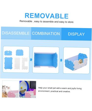 Levemolo 1pc Hamster Toilet Little Critters Hamster Bathroom Square Urinal Potty Pet Bathroom Litter Blue PVC 15x10cm Blue - Buy Online on GoSupps.com