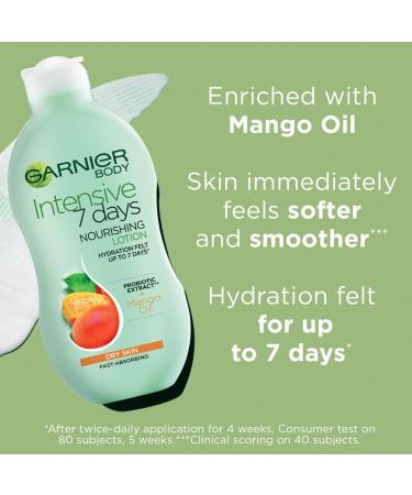 Garnier Body Intensive 7 Days Nourishing Body Lotion Mango 400ml - Pack of 1 - Buy Online on GoSupps.com