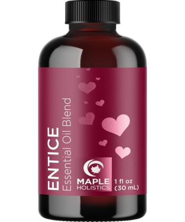 Entice Essential Oil Blend for Diffuser - Passionate Blend of Aromatherapy Oils for Couples with Lavender Palmarosa Clary Sage and Ylang-Ylang Essential Oil - Ignite The Romance Essential Oils Blend - Buy Online on GoSupps.com