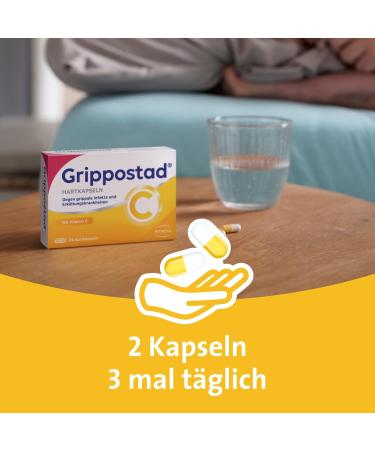 Grippostad C Hard Capsules - 2 x 24 Capsules | Fast Shipping Worldwide | Cold Relief & Immune Support - Buy Online on GoSupps.com