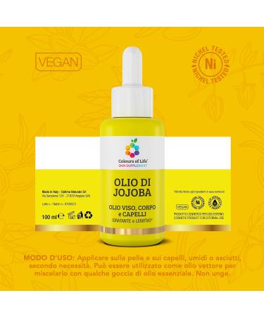 Jojoba Oil Face Body and Hair Oil Moisturizing and Soothing - Buy Online on GoSupps.com