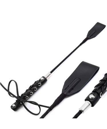 18" Real Riding Crop Braided Handle with Genuine Leather Top | Premium Quality Crops | Equestrianism Horse Crop
