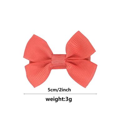 20 Multicolored Hair Clips & Bows Grosgrain Ribbon Baby Hair Accessories for Girls | Alligator Clip Barrettes - Buy Online on GoSupps.com