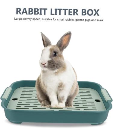 ROMISBABA 2pcs Box Rabbit Toilet Bunny Litter Toilet Hamster Bedding Pet Litter Pan Trainer Hamster Toilet Pp 27X18.8X4CM As Shown 3 - Buy Online on GoSupps.com