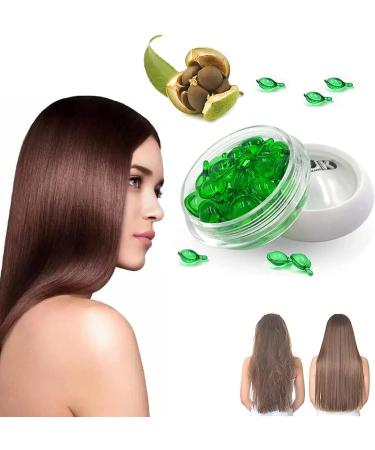 Natural Camellia Seed Oil Hair Growth 30 Capsules for Dry Damaged Hair Split End Suitable for All Hair Types (1 box)