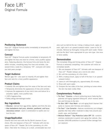 Nu Skin Face Lift Activator - Original Formula for Instant Results - Buy Online on GoSupps.com