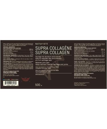 Supra-Collagen- 5000mg - Extra strong formula - Hydrolized collagen - Chondroitin and MSM - Collagen liquid skin - Glucosamine for joints - Liquid collagen supplements - Inflammation supplements - 500ml - Buy Online on GoSupps.com