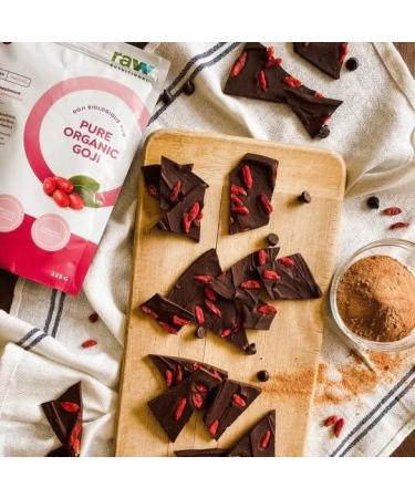 Raw Nutritional Organic Goji Powder | Excellent Source of Antioxidants & 20+ Vitamins & Minerals | Immune Support Phytonutrients Digestion Support | 25 Servings 225g - Buy Online on GoSupps.com