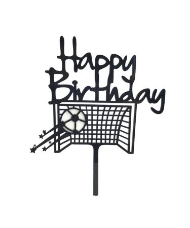 Football Cake Toppers PT Haahoos Football Birthday Decorations Soccer Sports Cake Topper Happy Birthday Cake Decorations for Boys Men Fans Birthday Anniversary Party Supplies