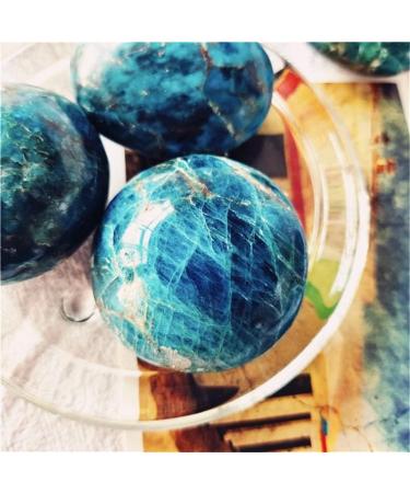 Natural Polished Gemstones Blue Apatite Palm Crystal Stones for - (Color: Blue Apatite Size: 40-70mm) Full of Texture - Buy Online on GoSupps.com