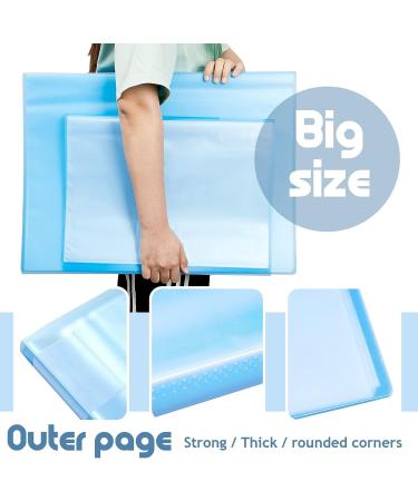 60 Pages A2 and A3 Diamond Painting Storage Book Diamond Art Portfolio Folder Artwork Art Binder Diamond Art Storage Presentation Book with Sleeves Protector  22 x 16.4 Inch  16.5 x 12.1 Inch  Blue - Buy Online on GoSupps.com