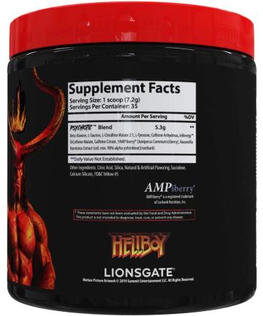 Insane Labz Hellboy Edition Pre Workout Powder - High Stimulant NO Booster | Boosts Focus, Energy, Endurance & Nitric Oxide Levels | 35 Servings Lemonade Flavor - Buy Online on GoSupps.com