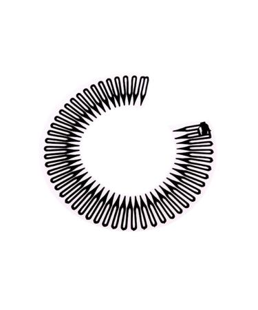 Pinksee 3pcs Stretch Flexible Hair Combs Headband for Women - Black - Buy Online on GoSupps.com