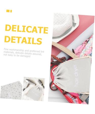 Baluue 16 Pcs Hair Dryer Storage Bag Hair Dryer Receive Bag Hairdryer Bags Storage Bags Fabric Light Grey - Buy Online on GoSupps.com