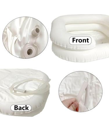 Portable Inflatable Bedside Shampoo Basin for Elderly & Bedridden - Hair Washing Kit for Home Health Care, Pregnancy, Post-Surgery - Buy Online on GoSupps.com