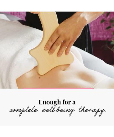 Tuuli Anti Cellulite Massage Set - Wooden Massager Roller & Gua Sha Tool for Effective Maderotherapy | International Shipping Available - Buy Online on GoSupps.com
