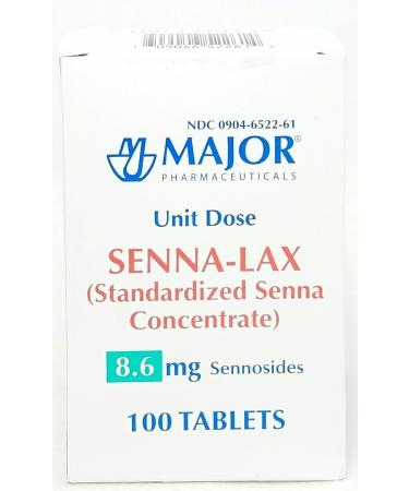 Major Senna-Lax 8.6 mg Sennosides 100 Tablets Per Box