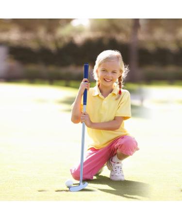 Wassteel Kids Golf Clubs-6063 Aluminum Alloy Left Handed Putter Set for 5 Year Old Boys Girls - Indoor/Outdoor Mini Golf Putters with 5 Plastic Balls - Silver&Blue - Buy Online on GoSupps.com