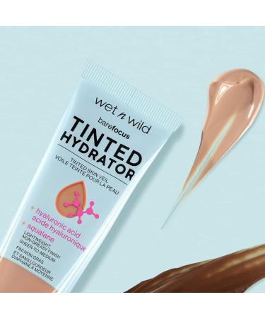 Wet n Wild Bare Focus Tinted Hydrator - Oil-Free Tinted Face Moisturizer with Hyaluronic Acid and Squalane - Tan Medium Deep - Buy Online on GoSupps.com