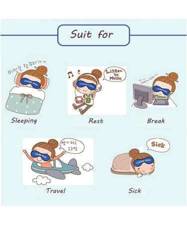 HXINFU Funny Pug Dog 3D Eye Mask for Men - Sleep Blindfold for Home & Office - Buy Online on GoSupps.com