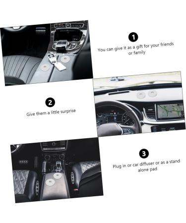 15pcs Aromatherapy Car Diffuser Pads - Essential Oil Refills for Vent Clips & Air Fresheners - Hollow Replacement Pads - Locket White - Buy Online on GoSupps.com