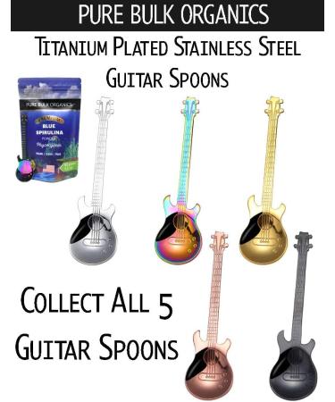 Organic Blue Spirulina Powder - Powerful Protein Antioxidant Superfood with Immunity Support (1.5 oz) - Includes Guitar Spoon - 43 Servings - Buy Online on GoSupps.com