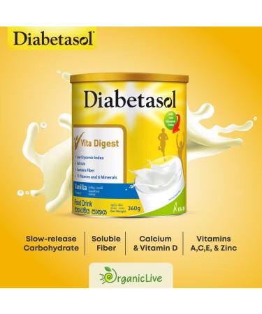 DIABETASOL VANILA 360G - Buy Online on GoSupps.com