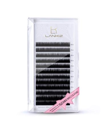 LANKIZ Eyelash Extensions Individual Lashes 0.15|0.2mm C|CC|D|DD Curl 15-20mm Volume Lash Extensions (15-20mm Classic 0.2mm  DD Curl)