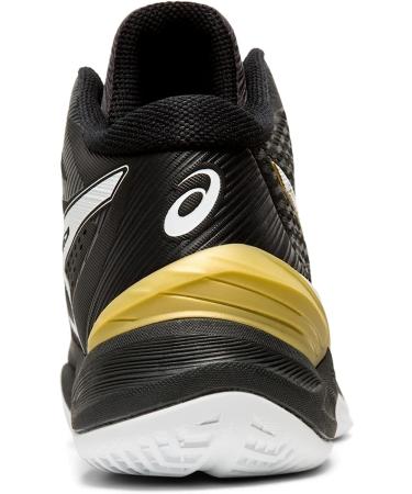 ASICS Men's Sky Elite FlyteFoam Mid Top Volleyball Shoes 7 Black/White - Lightweight Performance Footwear - Buy Online on GoSupps.com