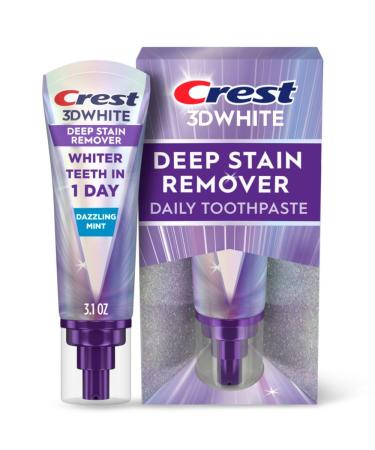 Crest 3DWhite Brilliance Deep Stain Remover Dazzling Mint Toothpaste - 3.1oz
