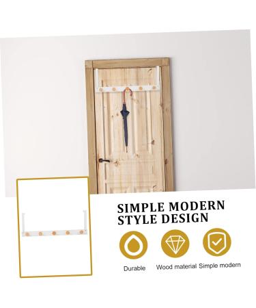 RORPOIR Door Hook Outdoor Towel Rack Towel Hanger Back Door Hanger Nordic Coat Hook Door Back Hook Nail 50X8cm White - Buy Online on GoSupps.com