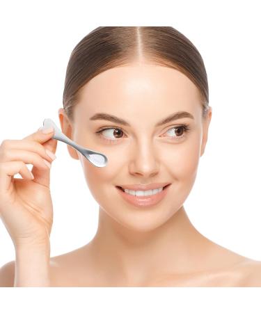 Metal Makeup Spatula Set - 4 Heart-Shaped Facial Massagers & Mini Beauty Spoons for Masks Creams & Lotions - Reusable Skincare Tools - Buy Online on GoSupps.com