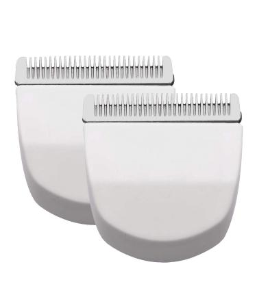 2PCS White Professional Peanut Clippers/Trimmers Snap On Replacement Blades #2068-300-Fits Compatible with Peanut Hair Clipper
