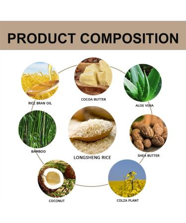 2in1 Rice Shampoo Bar Oil Control Shampoo Soap For Hair Growth Rice Water Shampoo And Conditioner For Hair Growth For Hair Growth (en Anglais) (1 pc) - Buy Online on GoSupps.com