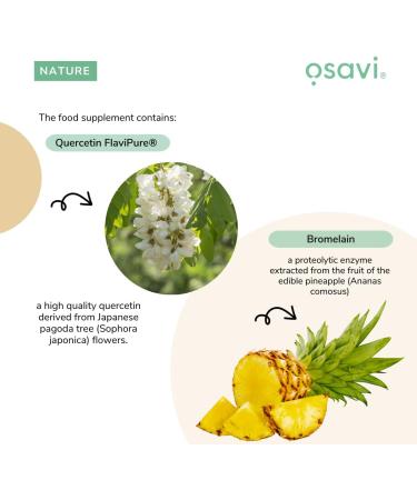 Osavi Quercetin with Bromelain - 120 vegan caps - Buy Online on GoSupps.com