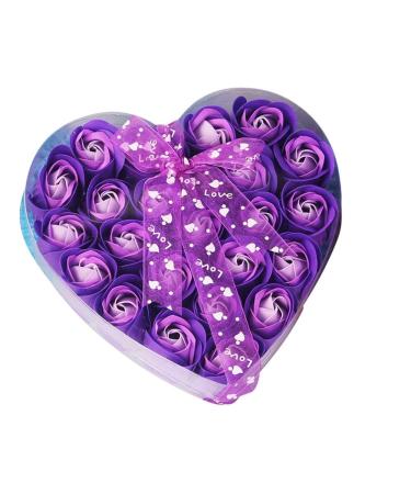 Wedding Isle Walk 24Pcs Wedding Soap Rose Party Body Petal Gift Scented Flower Bath Flowers Zinnia Artificial Flowers (Purple One Size) bKM8yrNpY Purple One Size