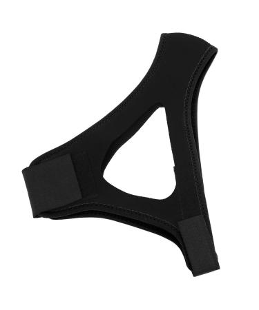 Anti Snore Chin Strap Adjustable Breathable st op SNO Ring Device Snoring Sleep Aid Solution Snore Reducing Aids (Black)