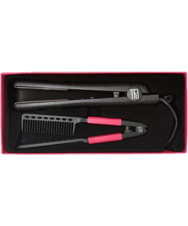 TFJ PRO Ceramic Hair Straightener & Styling Iron Comb Set - International Shipping - Best Hair Styling Tool - Buy Online on GoSupps.com