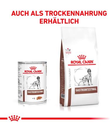 ROYAL CANIN Veterinary Gastrointestinal Mousse | 12 x 400 g | Complete Food for Adult Dogs | Helps with Acute Intestinal Absorption Disorders - Buy Online on GoSupps.com