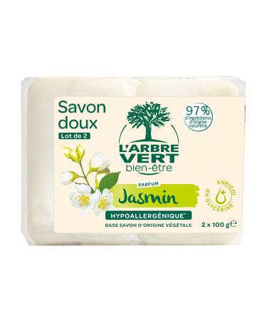 The Green Tree Jasmine Solid Soap 2 x 100g