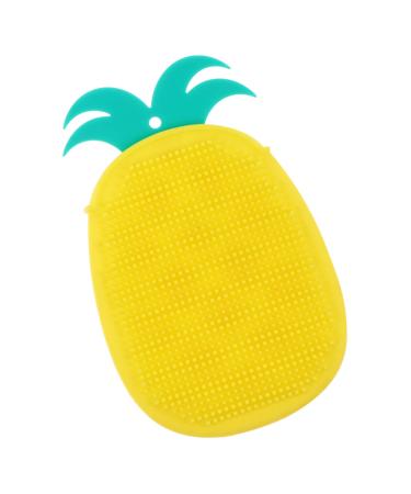 Beaupretty Body Scrub Shower Exfoliating Scrubber Bath Glove: Silicone Shower Glove Pineapple Shape Body Cleaning Back Mitt Bath Hand Mitten Green Bath Brush
