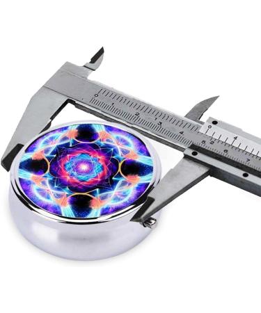 Four Dimensional Round Pill Box Organizer | 3 Compartment Travel Pill Box for Efficient Medication Management - Buy Online on GoSupps.com