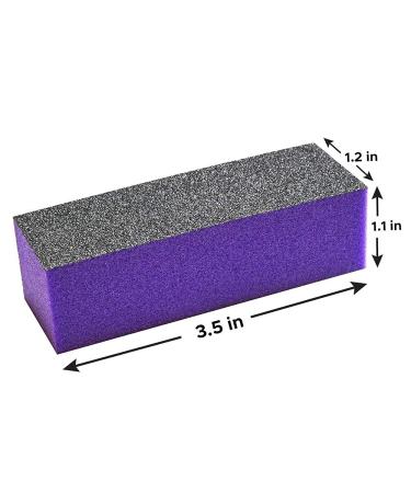 JoyJour Nail Buffer Sanding Block 60/100 for Acrylic Nail Art - 10 PCS Manicure Tools (Black Purple) - Buy Online on GoSupps.com