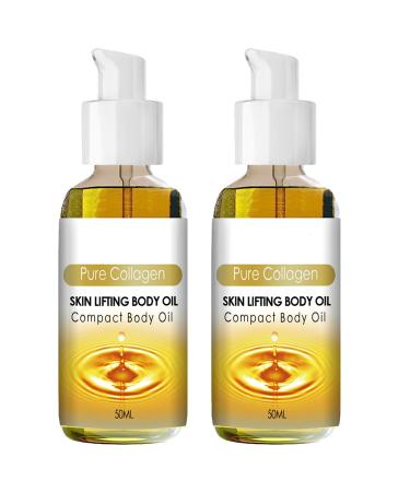 Huile Pour Le Corps Lifting Au Collag ne Raffermit la Peau 50ML 2PC Beauty Lady Collagen Body Oil Skin Firming Rejuvenating Oil